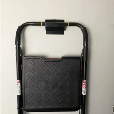 Heavy Duty Wall Mount Ladder Hanger for Garage Storage and Organization Space Saving Tool Holder for Ladders Wheelbarrows