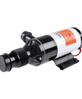 12V Macerator Pump For Boats, RVs, And Yachts - 12 GPM Open Flow, Self Priming, Anti-Clog, Run-Dry, Go-To Heavy-Duty Marine Pump