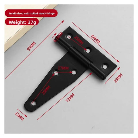 Heavy Duty 3 Inch 4 Inch 6 Inch T Shaped Door Hinges With Screws Rustproof Metal Wrought Hardware 270 Degree Opening Built To Last