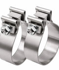 3 Inch Exhaust Clamp Narrow Band Stainless Steel Slip Fit Connector For 3 Inch OD To 3 Inch ID Exhaust Pipes Muffler Catalytic Converter
