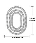 Three Piece Lace Oval Metal Die Cuts Set With Stitched Nesting Tag Frames for Scrapbooking, size 121×86 mm, carbon steel