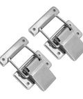 Heavy Duty 1.6 Inch Spring Loaded Toggle Latch Stainless Steel Cabinet Hasp Super Durable And Rust Proof Hardware Perfect For Trunk Box Shop Door, two-pack