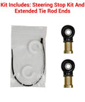 1.5 Inch Black Forward Offset Front A Arms For Polaris RZR S 800 2009 2014 kit with tie rod ends and steering stop