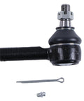 Ford Tractor Tie Rod Outer Drag Link Front Replacement For 2000 2100 2150 3000 3100 3150 230A 231 234 2600 2610 2810 2910 334 3600 3610 New OEM Quality Steering And Front Alignment Part., black threaded tie rod end with cotter pin and grease fitting