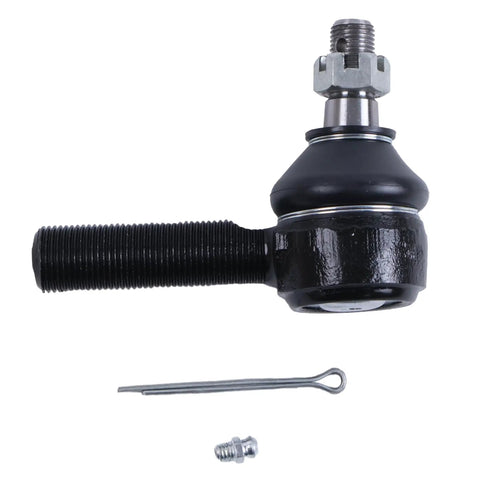 Ford Tractor Tie Rod Outer Drag Link Front Replacement For 2000 2100 2150 3000 3100 3150 230A 231 234 2600 2610 2810 2910 334 3600 3610 New OEM Quality Steering And Front Alignment Part., black threaded tie rod end with cotter pin and grease fitting