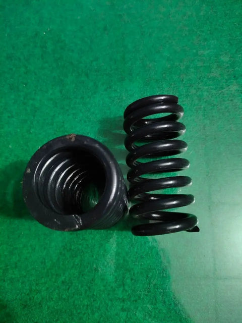 Built Different Heavy Duty Compression Springs Set Of Two High Carbon Steel Industrial Gear on green background