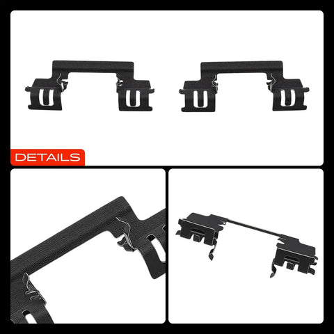 A-Premium Front Disc Brake Hardware Kit For Dodge Charger Magnum And Chrysler 300 Fit Perfectly With Smooth Stops And Top Notch Performance To Keep Your Ride Safe On The Road, black steel clips