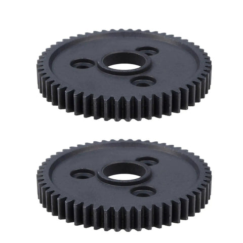 Beefy Metal Spur Gear 54T 0.8 Pitch For 1x10 Traxxas Slash 4x4 Rustler Stampede Summit E-Revo RC Cars 2 Pack Durable Steel Gear Set