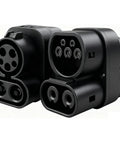 CCS1 To CCS2 EV Charger Adapter DC 1000V 400A And AC 32A Connector Black Front View