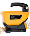 Cordless Seed Spreader For Lawn Care Pros And DIYers, 3.7L Capacity Fertilizer And Grass Seed Spreader, yellow hopper, dial control
