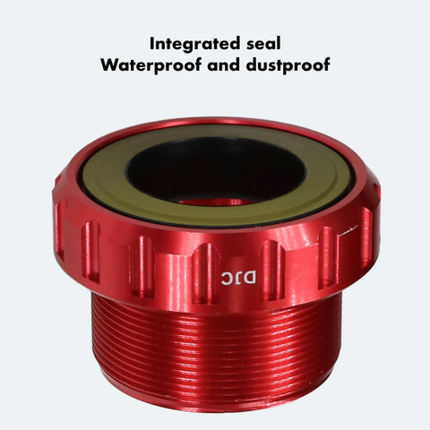 Red Ceramic Bearing Bottom Bracket 68-73mm BSA English Threaded 22mm 24mm GXP Spindle For MTB And Road Bikes Hollow Axle