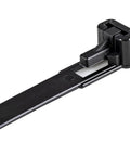 Close-up of 6 Inch Reusable Nylon Cable Ties 7mm Wide 35mm Bundle Diameter 50Lb Tensile Strength For Indoor Outdoor Use With Toolless Trigger Lock