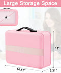 Beefy Built Fireproof Document Safe Box With Lock For Home Office Keep Your Important Papers Safe Waterproof Hard Shell File Safe 5200F Rating Black For Home Use in pink with size dimensions.