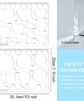 Two Piece 15 In One Acrylic Router Templates For Woodworking With Heart Inlay Template And Circle Template Jig