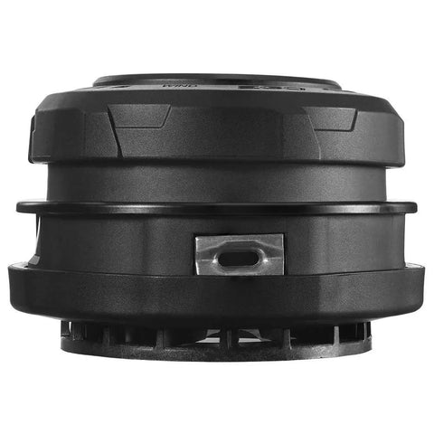 Side view of Rapid Reload Trimmer Head for 15 Inch Electric String Trimmers No Alignment Eyelet Clockwise Twist Free Rotating Bump Cap Easy Rewind No Tangle Uses 0.080 And 0.095 Line For Homeowners And Pros