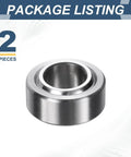 COM9T Spherical Plain Bearings 2 Pack 9/16 Inch Chrome Steel Bushings heavy duty close-up view showing one bushing