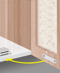 Heavy Duty Cabinet Magnetic Door Catch 30lb Stainless Steel Latch for Kitchen Cupboards Drawers and Closets shown installed