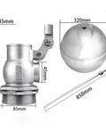 3 Inch Stainless Steel 304 Float Valve Ball For Water Tank, Tank Float Valve With Ball Valve Assembly shown with 320mm ball and 850mm rod