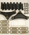 Tandem Axle Trailer Suspension Rebuild Kit With Eye-To-Eye Leaf Springs And 6 Inch Equalizers hardware components for 3500-7000 GVW
