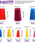 Super Duper 100 Pcs High Heat Silicone Rubber Tapered Plugs Assortment Kit For Powder Coating And Painting, Ultimate Masking System That Sticks Around And Makes Things Look Totally Fresh! size chart of assorted tapered silicone plugs