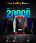 4 In 1 Jump Starter With Air Compressor And Tire Inflator, 4000A Car Battery Booster, 20000mAh Power Bank, LED Display