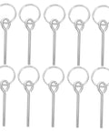 10 Pack Tent Pole Connectors With Single Needle Ring For Quick Setup And Takedown, visible metal rings and needles