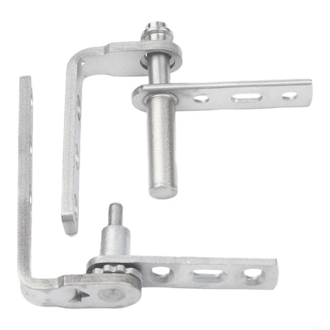Heavy Duty Stainless Steel Double Action Door Hinges With Self Return Spring For Cafe Bar And Saloon Built Tough Dual Swing Hardware close-up view.