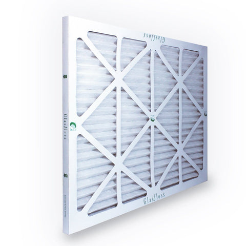 Z-Line ZL MERV 10 Pleated Air Filter 20x20x1 side view, 14 pleats per foot, galvanized backing, USA made, case of 12