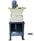 Front view of Beast Of A Heavy Duty Metal Shredder Machine Dual Shaft Crusher With 19 Blade Gear System For Circuit Boards 7500W