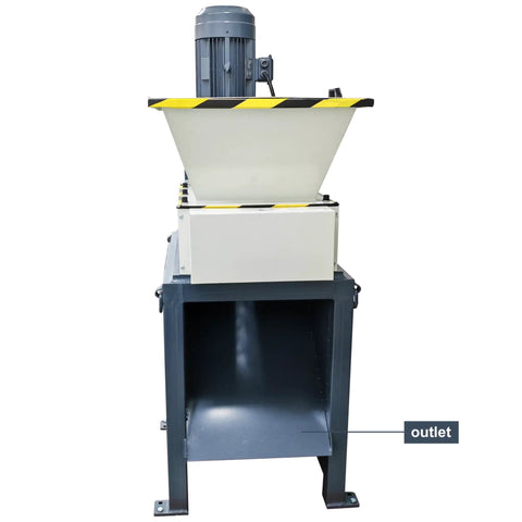 Front view of Beast Of A Heavy Duty Metal Shredder Machine Dual Shaft Crusher With 19 Blade Gear System For Circuit Boards 7500W