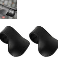 Heavy Hitter Motorcycle Throttle Assist Cruise Controller Handlebar Comfort Palm Grip Accelerator Helper 2 Piece Set for Cruisers and Scooters Weatherproof chill riding setup, molded black plastic.