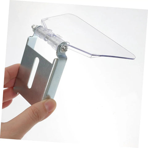 Bench Guard Replacement Shield For Grinding Machine With Stainless Steel Guard Plate And ABS Eye Protector held in hand