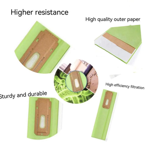 12 Pack Green Beefed Up Replacement Vacuum Bags For XL Upright Vacuums, Fits All XL Series Models with durability features.