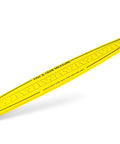Foldable 32 Inch Fish Measuring Ruler For Boat And Kayak Lightweight Grab And Go Yellow Bump Board With Imperial And Metric Graduations Easy Read Crab And Fish Measuring Device For Anglers, angled view