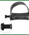 Non Slip Exercise Bike Pedals With Straps, One Half Inch Spindle, 12.7mm Spindle Replacement Pedals, Durable Black Pedals With Secure Strap