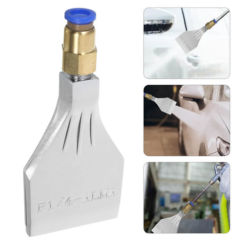 Heavy Duty Industrial Aluminum Air Blower Nozzle With 4Mm Orifice And 14 Inch Male Thread used for precise cleaning tasks.
