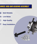 513253-K Front And Rear Wheel Bearing And Hub Assembly 2 Pack For Audi A3 Q3 TT Quattro And VW Jetta with 5 Lug Bolts and ABS