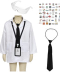 Kids Doctor And Scientist Role Play Costume Set With White Lab Coat, ID Card, Accessories For Ages 5 To 6, Durable Polyester Easy Clean