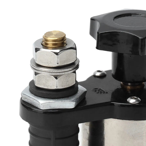 Close-up of Switchable Ground Clamp showing brass connection and rubber gaskets for secure welding setup. Get Your Welding Job Done Right With This Super Awesome Switchable Ground Clamp Magnetic Holder For Heavy Duty Pro Tools That Keeps Connections Tight And Safe Everytime On The Job Site.