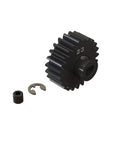 23T High Durability Mod 1 Safe D5 RC Pinion Gear built beefy in tough steel with wide tooth precision for extreme RC runs, Model ARA310970