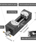 Mini Vise Clamp With Fractal Jaw For Crafts And Jewelry Making Drill Press And Bench Vise Heavy Duty Self Adjusting
