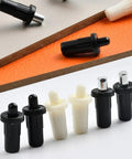 Spring Loaded Replacement Pins Kit for Door and Shutter Louvers, Black and White Plastic with Cold Rolled Steel, Includes 10 Pins, Fits 7cm or 8cm Opening Frames, Easy DIY Repair and Upgrade, black and white louver pins