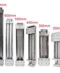 Rock Solid Manual 400mm Linear Motion Actuator Featuring Smooth Cross Slide Table And Reliable Sfu1605 Ballscrew Rail Guide Built Tough For Killer Cnc Milling Results shown with various sizes.