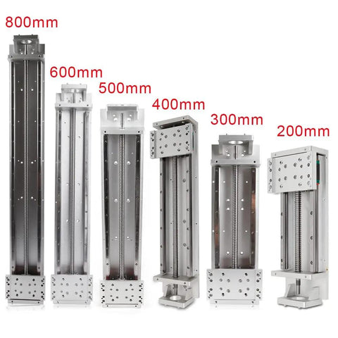 Rock Solid Manual 400mm Linear Motion Actuator Featuring Smooth Cross Slide Table And Reliable Sfu1605 Ballscrew Rail Guide Built Tough For Killer Cnc Milling Results shown with various sizes.