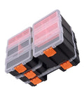 Heavy Duty Tool Box With Adjustable Compartments And Ergonomic Handle For Pro Workshop Use, built tough modular storage system
