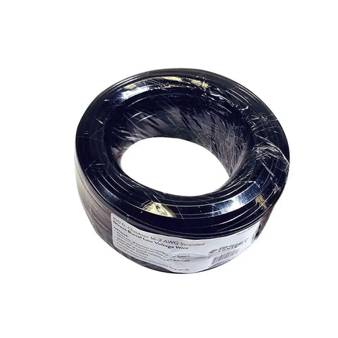 Coiled Two Conductor 16 Gauge Low Voltage Wire Red Black No Frills Direct Burial UV Resistant Cable