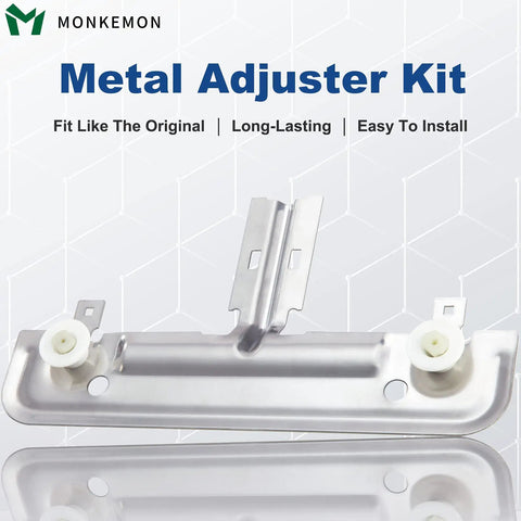 Top Rack Replacement Kit For Whirlpool Dishwashers 20 Pcs W10712395 W10350375 metal adjuster component with wheels