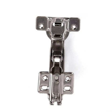 165 Degree Cabinet Hinge For Corner Cabinets, Adjustable Spring Hinge 135 To 170 Degrees, Nickel Plated Steel, top view
