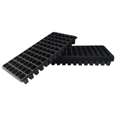 Deep 72-Cell Seedling Tray Set For 1020 Flats Big Cell Plug Trays, Tough As Nails Durable Nursery Seedling Trays, 10 Pack