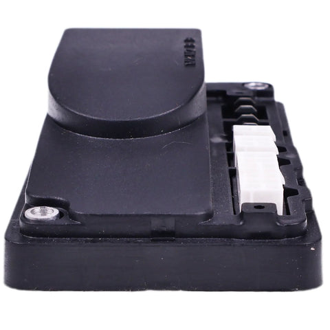 Side view of 1115-510004-00-40 24V 90A Drive Motor Controller Replacement for Big Joe Electric Pallet Truck, black casing.